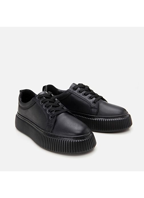 Hotiç Siyah Kadın Deri Sneaker 01AYH306570A100 - Görsel 3