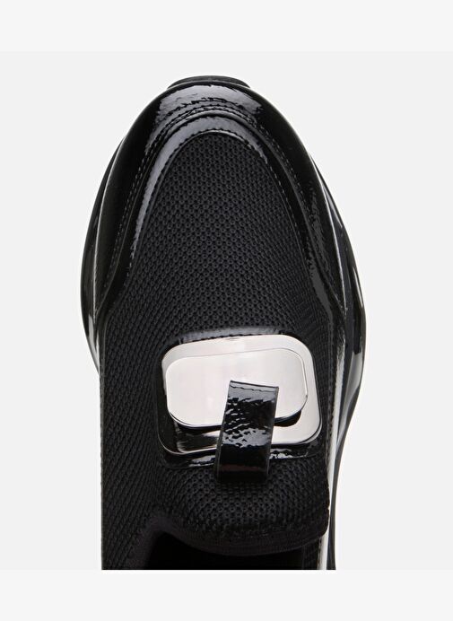 Kadın Siyah Dolgu Topuklu Spor Ayakkabı - Görsel 5