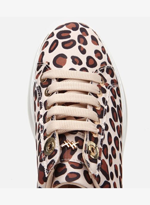 Kadın Bej Yaya Leopar Desenli Spor Ayakkabı - Görsel 5
