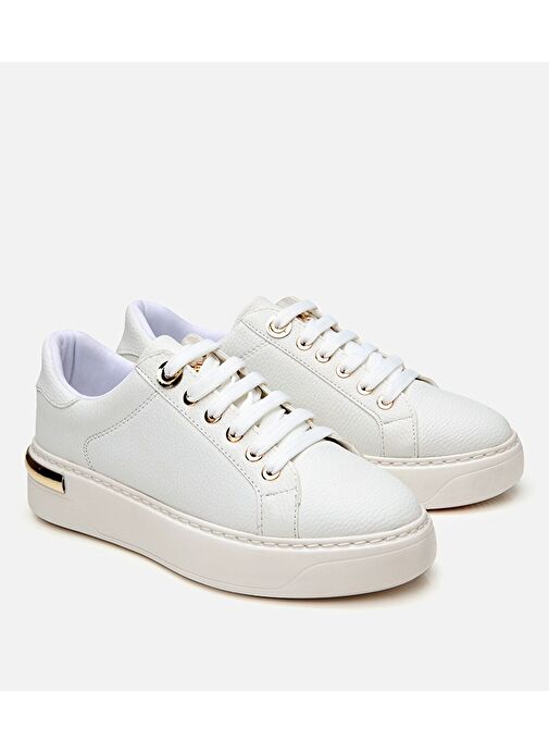 Kadın Beyaz Taban Detaylı Spor Ayakkabı - Görsel 3
