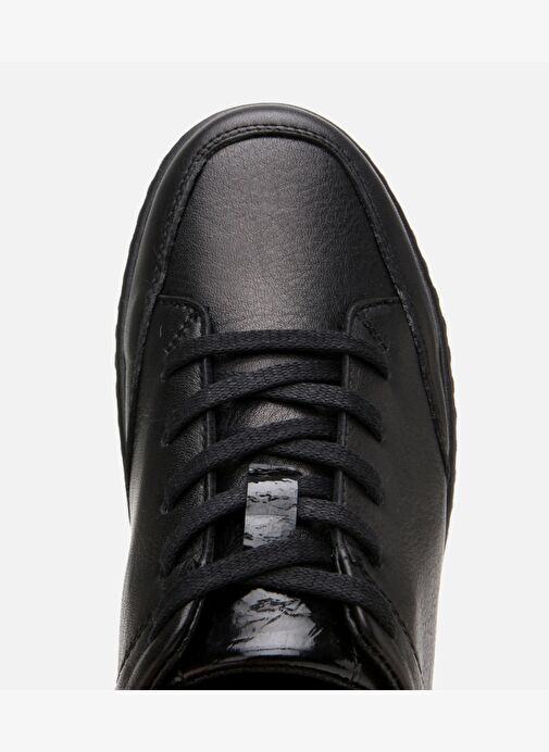 Kadın Deri Siyah Comfort Spor Ayakkabı - Görsel 5