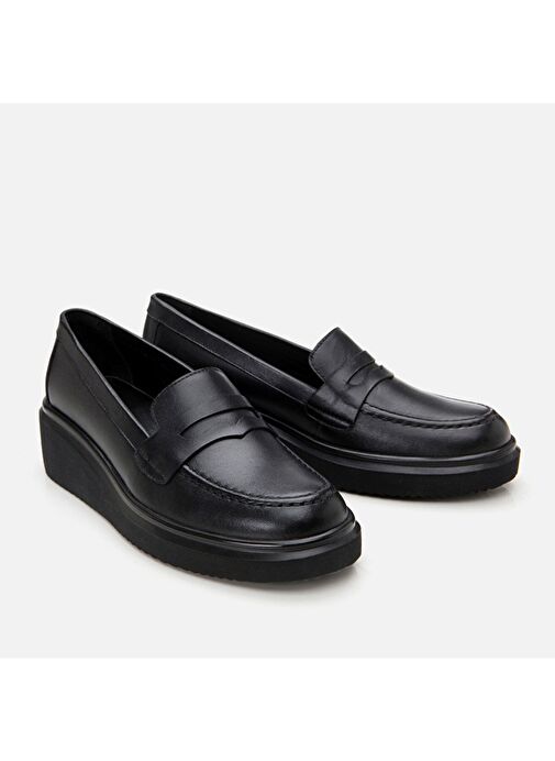 Hotiç Siyah Kadın Deri Loafer 01AYH306660A100 - Görsel 3