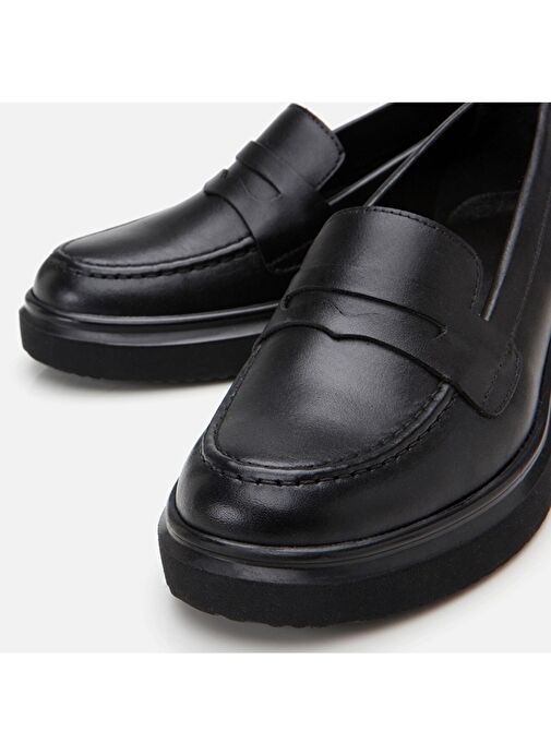Hotiç Siyah Kadın Deri Loafer 01AYH306660A100 - Görsel 5