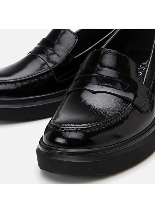 Hotiç Siyah Kadın Deri Loafer 01AYH306670A100 - Görsel 4
