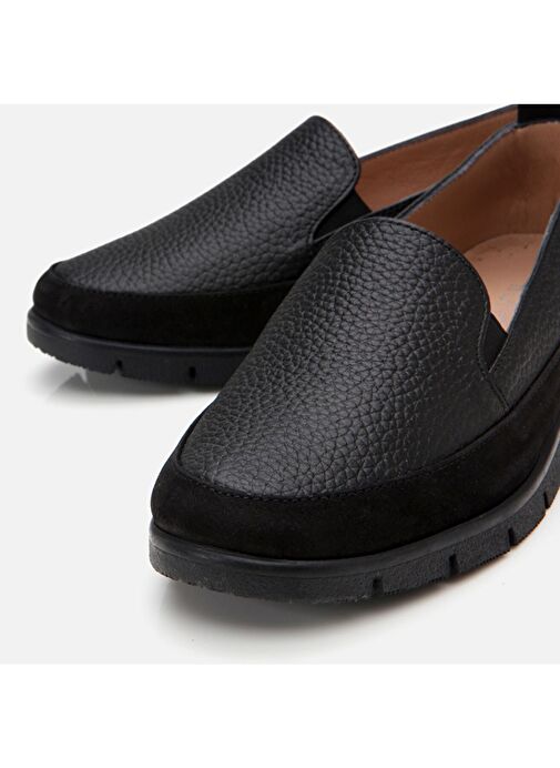 Hotiç Siyah Kadın Deri Loafer 01AYH306710A100 - Görsel 5