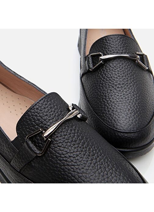 Hotiç Siyah Kadın Deri Loafer 01AYH306720A100 - Görsel 6