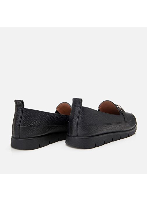 Hotiç Siyah Kadın Deri Loafer 01AYH306720A100 - Görsel 7