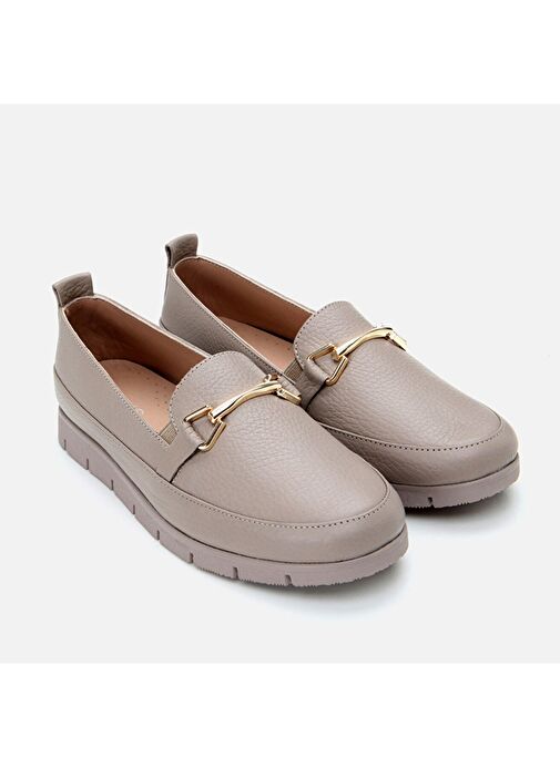 Hotiç Vizon Kadın Deri Loafer 01AYH306720A450 - Görsel 3