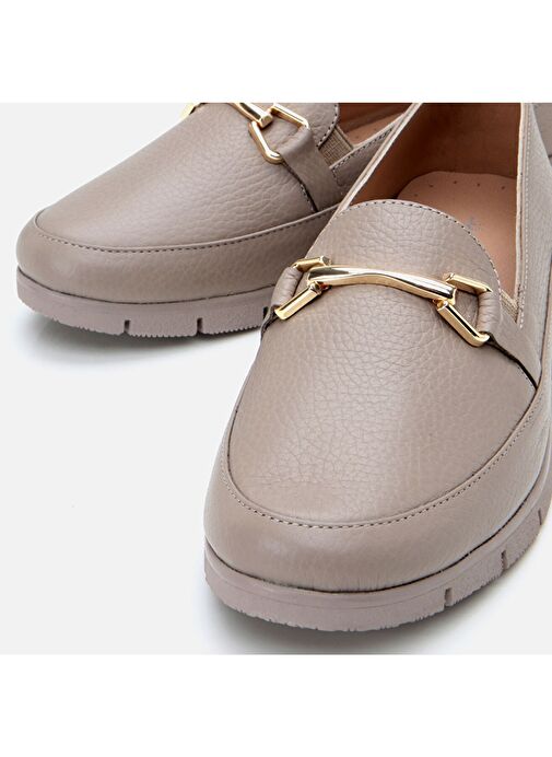Hotiç Vizon Kadın Deri Loafer 01AYH306720A450 - Görsel 4