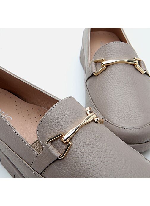 Hotiç Vizon Kadın Deri Loafer 01AYH306720A450 - Görsel 6