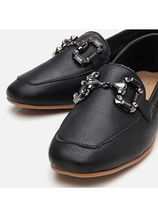 Hotiç Siyah Kadın Deri Loafer 01AYH306730A100 - Görsel 4