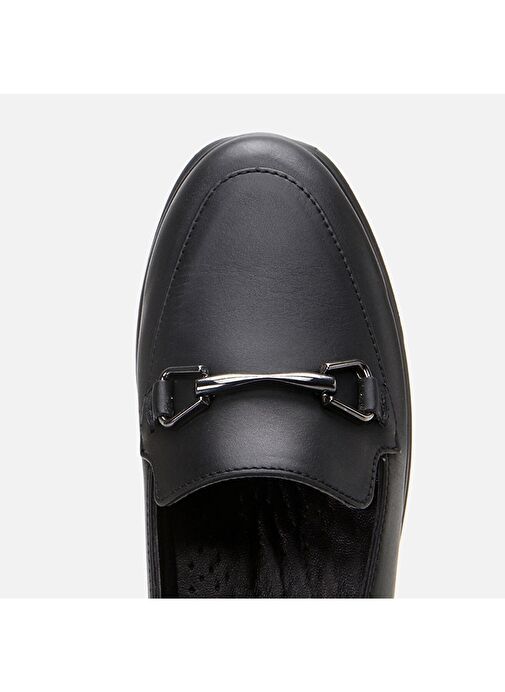 Hotiç Siyah Kadın Deri Loafer 01AYH306760A100 - Görsel 5