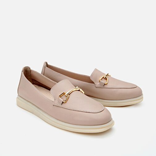 Hotiç Vizon Kadın Deri Loafer 01AYH306760A450 - Görsel 3
