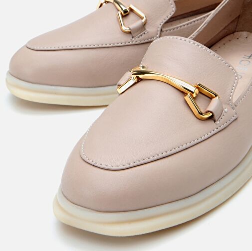 Hotiç Vizon Kadın Deri Loafer 01AYH306760A450 - Görsel 4
