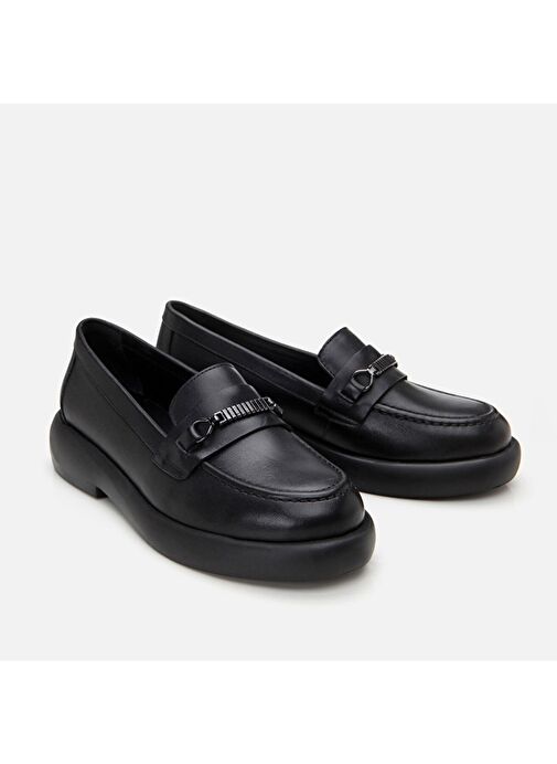 Hotiç Siyah Kadın Deri Loafer 01AYH306790A100 - Görsel 3