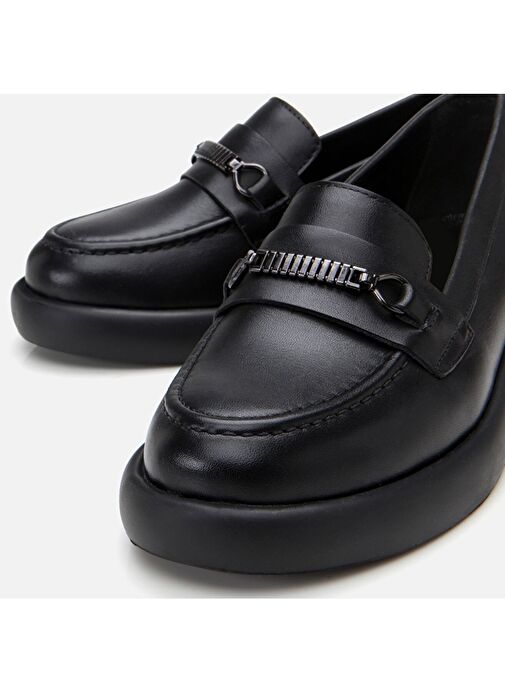 Hotiç Siyah Kadın Deri Loafer 01AYH306790A100 - Görsel 5