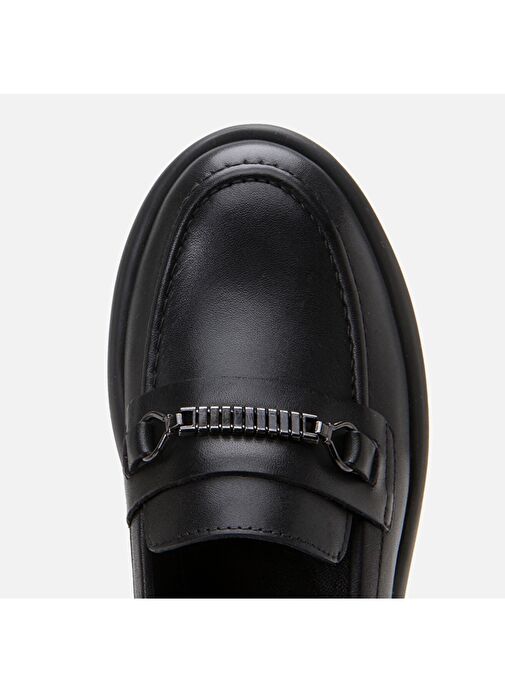 Hotiç Siyah Kadın Deri Loafer 01AYH306790A100 - Görsel 6