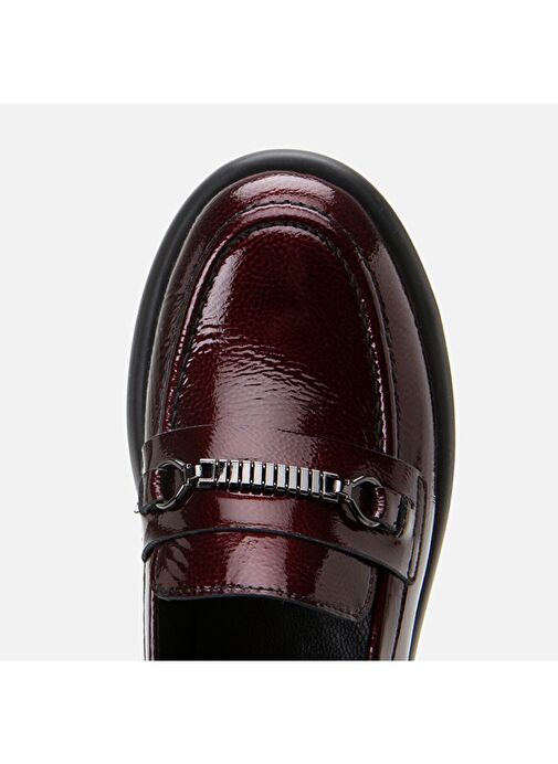 Hotiç Bordo Kadın Deri Loafer 01AYH306800A780 - Görsel 6