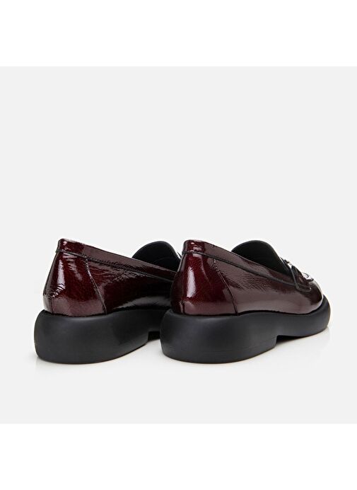 Hotiç Bordo Kadın Deri Loafer 01AYH306800A780 - Görsel 7