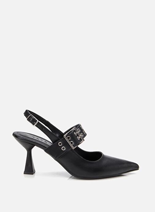 Kadın Siyah Kemerli Stiletto - Görsel 2