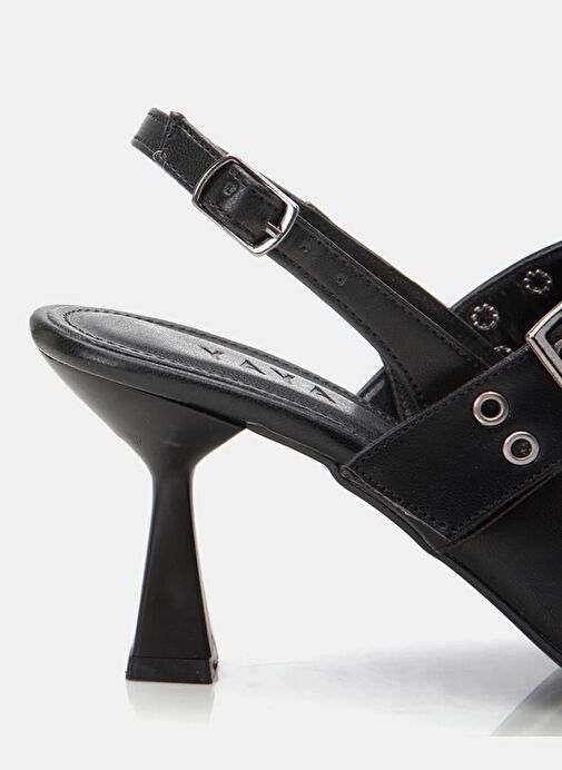 Kadın Siyah Kemerli Stiletto - Görsel 5