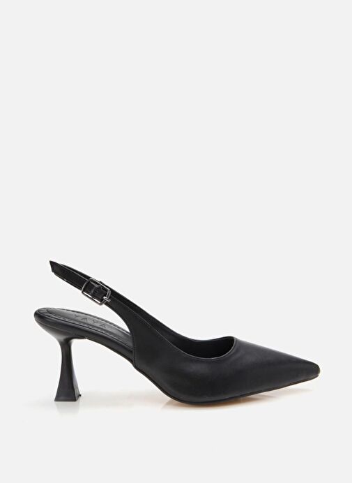 Kadın Siyah Ayarlanabilir Tokalı Stiletto - Görsel 2