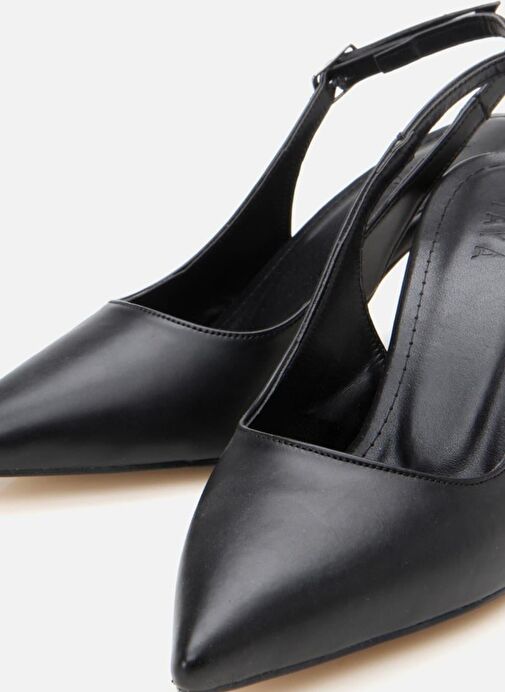 Kadın Siyah Ayarlanabilir Tokalı Stiletto - Görsel 4
