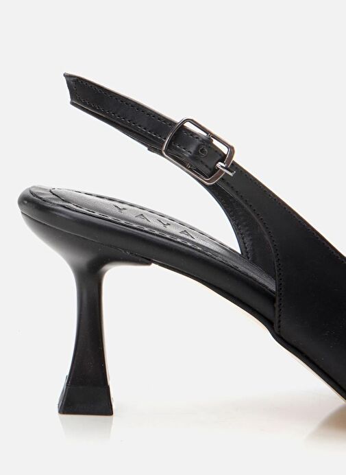 Kadın Siyah Ayarlanabilir Tokalı Stiletto - Görsel 5