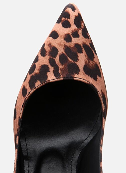 Kadın Taba Leopar Desenli Ayarlanabilir Tokalı Stiletto - Görsel 7