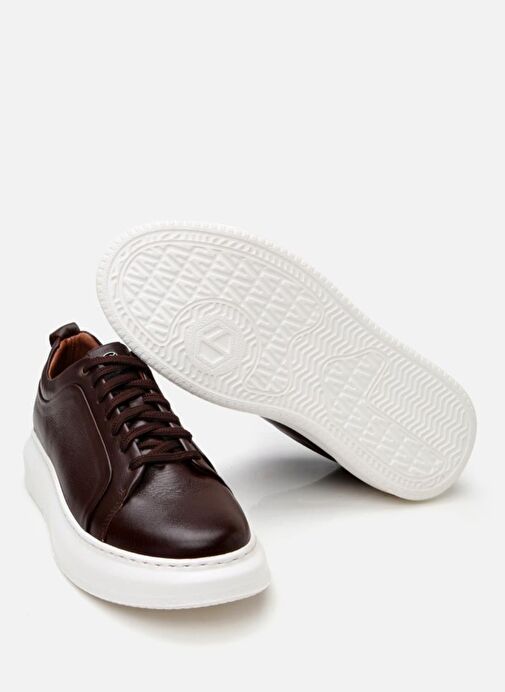 Erkek Deri Kahverengi Hafif Tabanlı Spor Ayakkabı - Görsel 7