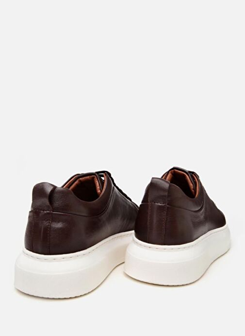 Erkek Deri Kahverengi Hafif Tabanlı Spor Ayakkabı - Görsel 6