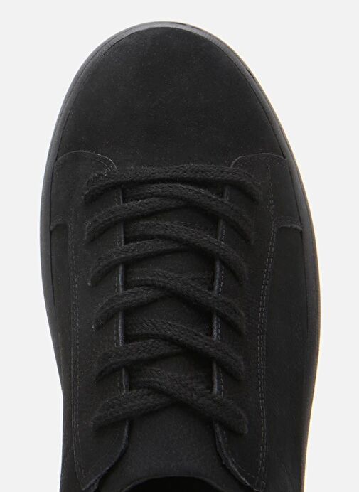 Erkek Nubuk Deri Siyah Spor Ayakkabı - Görsel 5