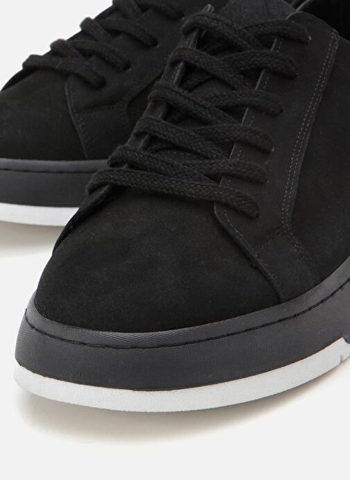 Erkek Nubuk Deri Siyah Spor Ayakkabı - Görsel 6