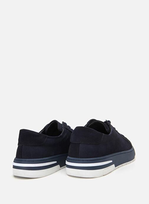 Erkek Nubuk Deri Lacivert Spor Ayakkabı - Görsel 7