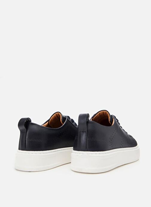 Erkek Deri Lacivert Hafif Tabanlı Spor Ayakkabı - Görsel 7