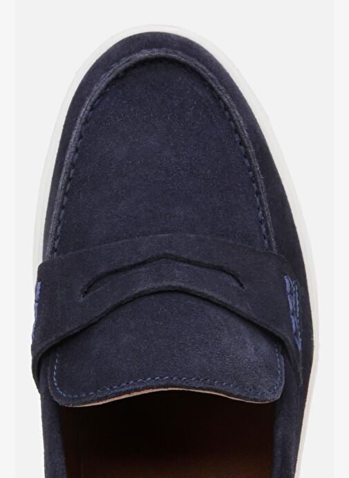 Erkek Süet Deri Siyah Hafif Tabanlı Günlük Loafer - Görsel 5