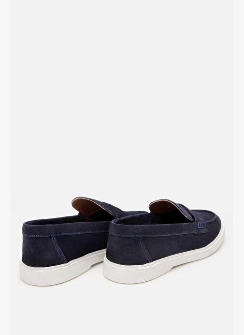 Erkek Süet Deri Siyah Hafif Tabanlı Günlük Loafer - Görsel 6