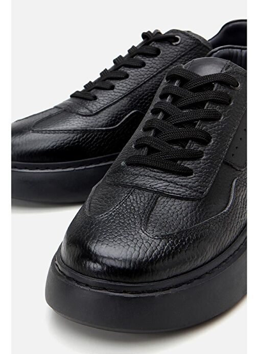 Yaya by Hotiç Siyah Erkek Deri Günlük Ayakkabı 02AYY308560A100 - Görsel 4