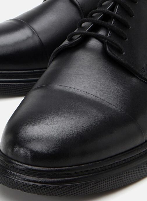 Erkek Deri Siyah Hafif Tabanlı Klasik Ayakkabı - Görsel 6