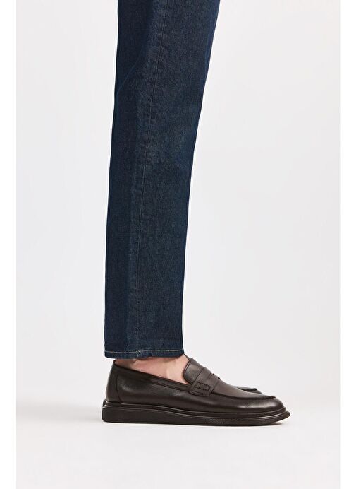 Hakiki Deri Kahve Erkek Loafer - Görsel 3