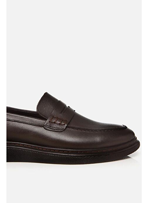 Hakiki Deri Kahve Erkek Loafer - Görsel 6