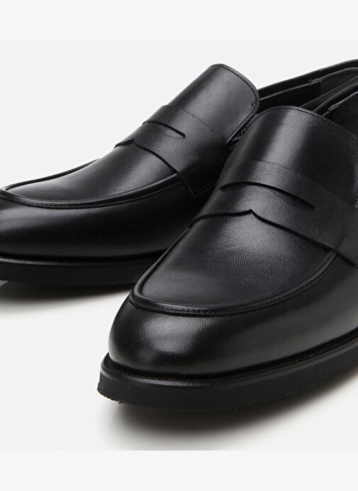 Erkek Deri Siyah Hafif Tabanlı Loafer - Görsel 4