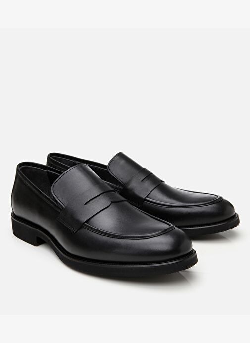 Erkek Deri Siyah Hafif Tabanlı Loafer - Görsel 3