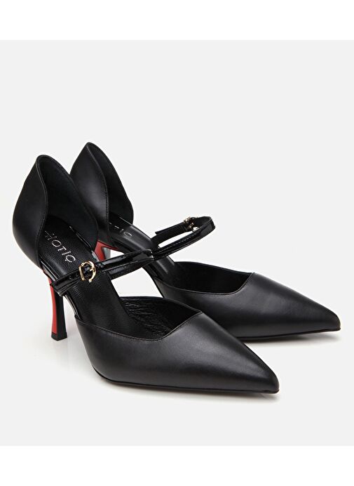 Kadın Rugan Deri Kemerli Stiletto - Görsel 3