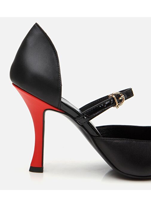 Kadın Rugan Deri Kemerli Stiletto - Görsel 5