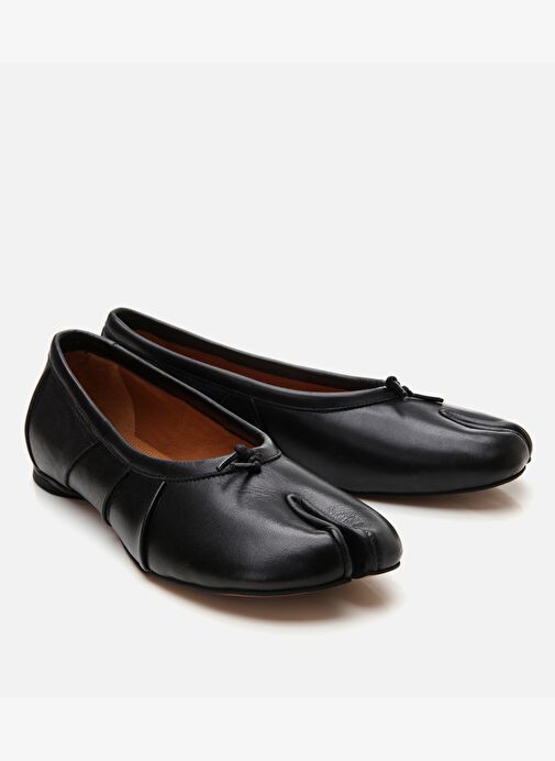 Kadın Deri Siyah Babet - Görsel 3