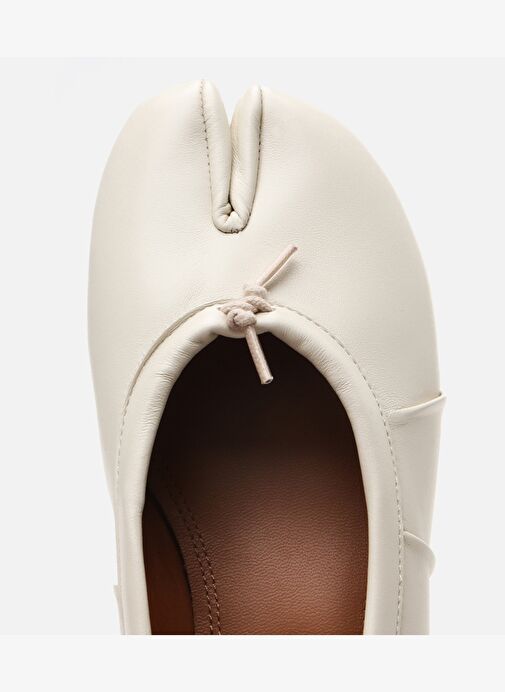 Kadın Deri Bej Babet - Görsel 5