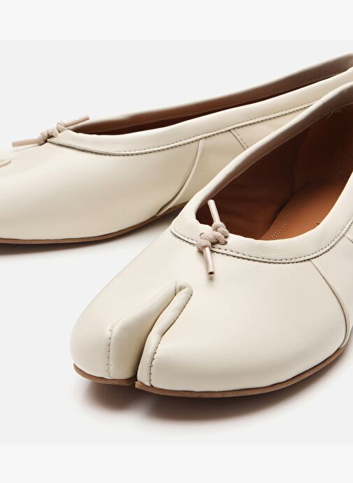 Kadın Deri Bej Babet - Görsel 4