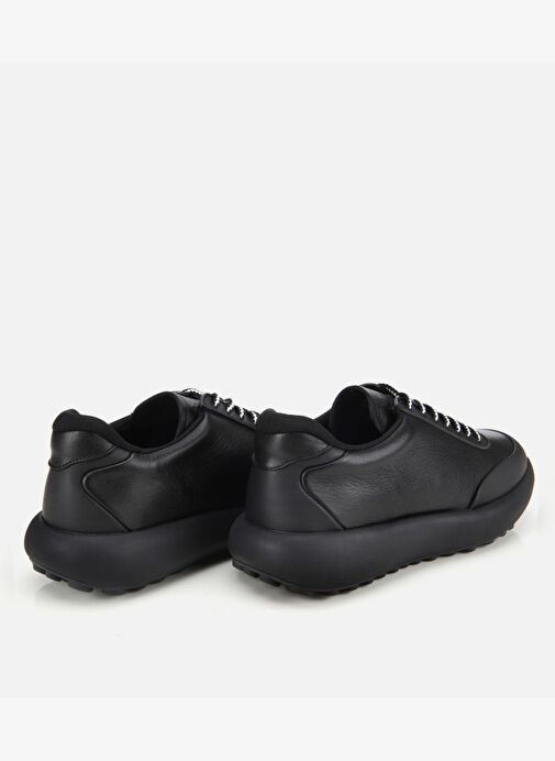 Erkek Deri Siyah Yumuşak Dokulu Spor Ayakkabı 02AYH311320A100 - Görsel 5
