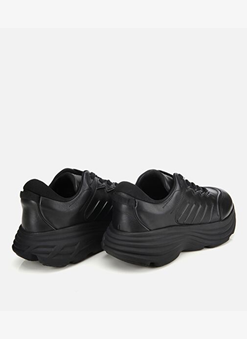 Erkek Deri Siyah Kalın Tabanlı Spor Ayakkabı 02AYH311360A100 - Görsel 5